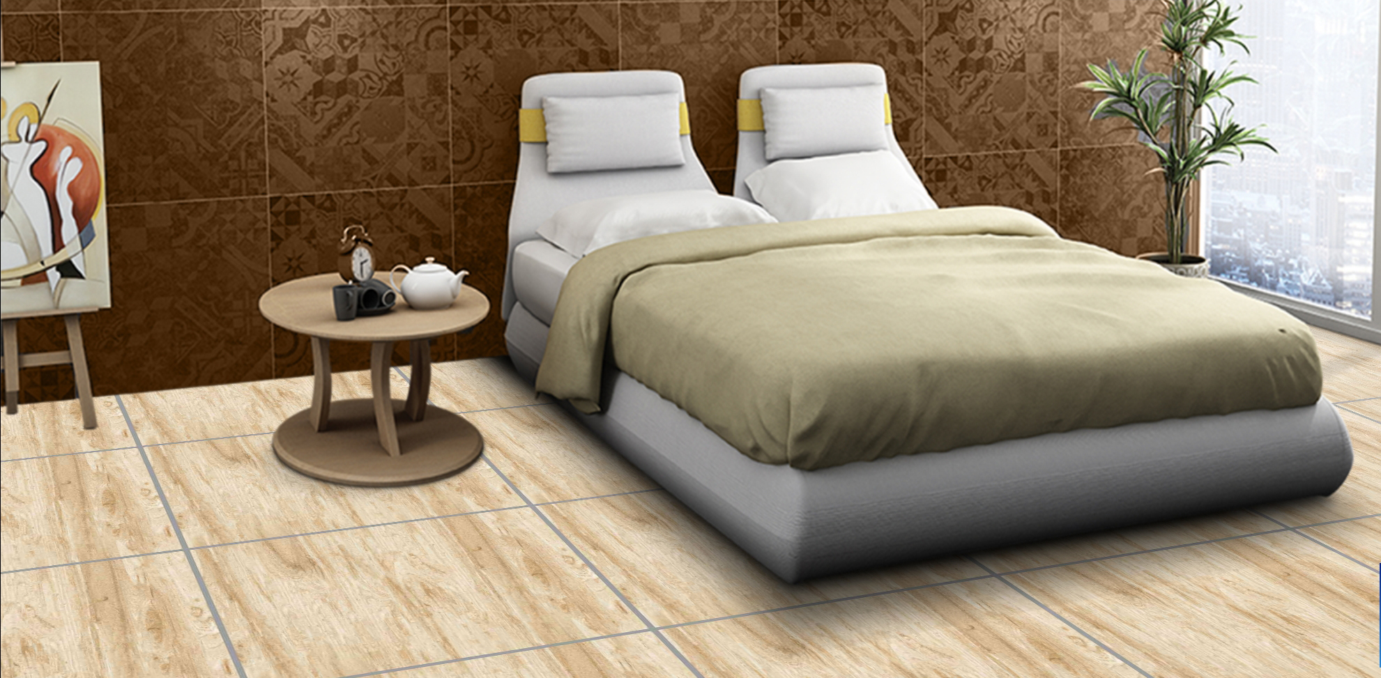 60x60cm-Oak-wood-beige-Miles-of-Tiles-1